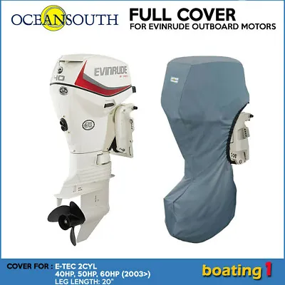 $77.59 • Buy Outboard Motor Full Cover For Evinrude E-TEC 2CYL 40, 50, 60HP (2003>) - 20 